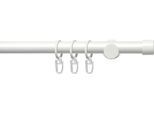 Gardinenstange LIEDECO "Fertigstilgarnitur 20 mm Power Endkappe" Gr. 3, weiß, L:200cm Ø:20mm, Eisen, Gardinenstangen, Gardinenstange, Gardinenstange Komplett