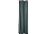 Vorhang WIRTH "Torbole" Gr. 1, blau (petrol), B:65cm H:125cm, Jacquard, Baumwolle, Polyester, Gardinen, Vorhang