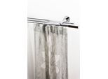 Gardinenstange GARESA "EASY", grau (chromfarben), B:53cm L:130cm Ø:20mm, Aluminium, Gardinenstangen, Gardinenstange, Vorhanggarnitur-Innenlauf, verlängerbar, Wandmontage, Aluminium