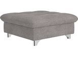 Hocker COTTA "Gemini, B: 108 cm", grau (taupe), Struktur weich, Hocker, Hocker, mit Metallfüße