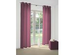 Vorhang WIRTH "Felsted" Gr. 2, lila (beere), B:132cm H:180cm, Jacquard, Polyester, Gardinen, Vorhang