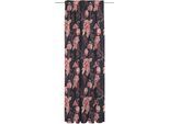 Vorhang ADAM "Eden" Gr. 4, bunt (pink, dunkelblau), B:142cm H:245cm, Jacquard, Baumwolle, Gardinen, Vorhang, aus 100% Bio-Baumwolle