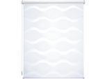 Doppelrollo LIEDECO "Wave" Gr. 4, weiß, B:50cm H:150cm, Metall, Polyester, Rollos, Doppelrollo, Klemmfix-DUO-Rollo, Doppelrollo "Wave"