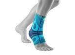 Achillessehnenbandage BAUERFEIND, Gr. M, blau, Obermaterial: 57% Baumwolle, 41% Polyester, 2% Elasthan, Bandagen Achillessehnenbandage