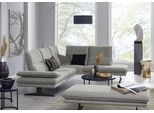 Ecksofa W.SCHILLIG "broadway, Designsofa, toller Sitzkomfort, zeitlos, elegant, L-Form", grau (steel s22), B:284cm H:94cm T:224cm, Flachgewebe S22 (100% Polyester), Sofas, Ecksofa, Sitztiefenverstellung, Kopfteil- & Seitenteilverstellung, Breite 284cm