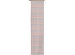 Schiebegardine WIRTH "Benewitz" Gr. 4, rot (apricot), B:60cm H:245cm, Jacquard, Baumwolle, Polyester, Gardinen, Schiebegardine