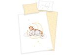 Babybettwäsche BABY BEST "Sleeping little Bear", bunt, B/L: 100cm x 135cm, 1 Stk., 1 Stk., Renforcé, B/L: 40cm x 60cm, 2 Stk., Renforcé, Obermaterial: 100% Baumwolle, Bettwäsche, Babybettwäsche, mit liebevollem Motiv