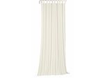 Vorhang WIRTH "Chiming" Gr. 2, beige (natur), B:135cm H:175cm, Baumwolle, Polyester, Gardinen, Vorhang