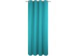 Vorhang WIRTH "Dim out", blau (türkis), B:142cm H:175cm, Polyester, Gardinen, Vorhang, nach Maß