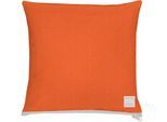 Dekokissen APELT "3900" Gr. 1, orange (orange, unifarben), B:40cm H:0,5cm L:40cm, Obermaterial: 100% Polyacryl, Dekokissen_Sitzkissen_Kissenhüllen, Dekokissen