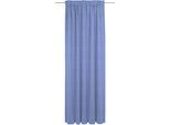 Vorhang WIRTH "Trondheim B", blau (royalblau), B:132cm H:205cm, Polyacryl, Gardinen, Vorhang, nach Maß