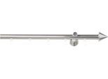 Innenlaufschiene GOOD LIFE "Punta" Gr. 6, silber (edelstahlfarben), L:240cm Ø:20mm, Aluminium, Metall, Gardinenstangen, Innenlaufschiene