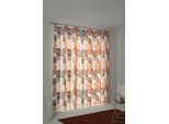 Vorhang WIRTH "Jolanda" Gr. 2, orange, B:142cm H:175cm, Jacquard, Polyester, Gardinen, Vorhang