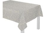 Tischdecke ADAM "Flower Cuvée Light" Gr. 1, grau (hellgrau), B:80cm L:80cm, Bio-Baumwolle, Tischdecken, Tischdecke, aus 100% Bio-Baumwolle