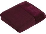 Handtuch VOSSEN "Pure", lila (berry), B:50cm L:100cm, Webfrottier, Obermaterial: 100% Baumwolle, Handtücher, Handtuch, Baumwolle & VEGAN, mit eleganter Veloursbordüre