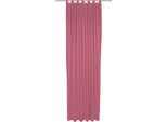 Vorhang ADAM "Uni Collection", pink, B:142cm H:265cm, Baumwolle (Bio-Baumwolle), Gardinen, Vorhang, Blickdichter aus 100% Bio-Baumwolle