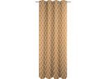 Vorhang ADAM "Maroccan Shiraz" Gr. 2, gelb (curry), B:145cm H:175cm, Jacquard, Baumwolle (Bio-Baumwolle), Gardinen, Vorhang, aus 100% Bio-Baumwolle
