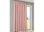 Gardine HEINE HOME Gr. 3, rosa (rose), B:290cm H:225cm, Polyester, Gardinen, Gardine