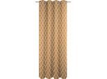 Vorhang ADAM "Maroccan Shiraz" Gr. 4, gelb (curry), B:145cm H:245cm, Jacquard, Baumwolle (Bio-Baumwolle), Gardinen, Vorhang, aus 100% Bio-Baumwolle