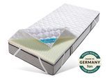 Topper FAN "Clinisan Punktoflex, Bezug kochfest 95", weiß, B:200cm H:6cm L:200cm, Baumwolle, Komfortschaum, Polyester, Topper, Topper, kochfester Bezug - Druckentlastung durch Noppen-Struktur