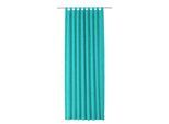 Vorhang WIRTH "Trondheim 328 g/m²" Gr. 14, blau (türkis), B:270cm H:225cm, Chenille, Polyacryl, Gardinen, Vorhang