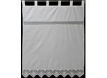 Gardine "Bärental" Gr. 2, weiß, B:120cm H:180cm, Baumwolle, Polyester, HOSSNER - ART OF HOME DECO, Gardinen, Gardine, maschinell gefertigte Häkelspitze