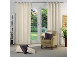Vorhang WIRTH "ILSENBURG" Gr. 3, beige (creme), B:135cm H:225cm, Jacquard, Polyacryl, Polyester, Gardinen, Vorhang