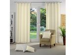 Vorhang WIRTH "NEUFAHRN" Gr. 3, beige, B:135cm H:225cm, Jacquard, Polyacryl, Polyester, Gardinen, Vorhang