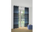 Vorhang WIRTH "Maribor" Gr. 5, blau (petrol), B:132cm H:255cm, Jacquard, Baumwolle, Polyester, Gardinen, Vorhang