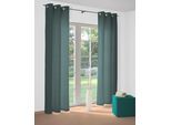 Vorhang WIRTH "Torbole" Gr. 5, blau (petrol), B:132cm H:255cm, Jacquard, Baumwolle, Polyester, Gardinen, Vorhang