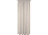 Vorhang WIRTH "Torbole" Gr. 2, gelb (ocker), B:132cm H:175cm, Jacquard, Baumwolle, Polyester, Gardinen, Vorhang