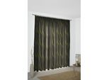 Vorhang WIRTH "Lupara" Gr. 1, grün, B:132cm H:145cm, Jacquard, Baumwolle, Polyester, Gardinen, Vorhang