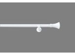 Vorhangstange GOOD LIFE "Cono" Gr. 20, weiß, L:480cm Ø:20mm, Metall, Gardinenstangen, Vorhangstange