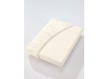 Betttuch BIBERNA Gr. 5, beige (ecru), B:100cm L:220cm, Jersey, 100% Baumwolle, Bettlaken, Betttuch