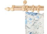 Gardinenstange SN DECO GROUP "Filigrano" Gr. 2, beige (naturfarben), L:140cm, Holzwerkstoff, Gardinenstangen, Gardinenstange, 28 mm, Holz, verschiedene Längen und Farben, Komplettset