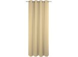 Vorhang WIRTH "Trondheim B", beige, B:132cm H:225cm, Chenille, Polyacryl, Gardinen, Vorhang