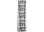 Vorhang WIRTH "Bray" Gr. 1, grau (dunkelgrau), B:132cm H:145cm, Jacquard, Baumwolle, Polyester, Gardinen, Vorhang