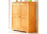 Kommode OTTO HOME "Cubrix", beige (natur gebeizt, gewachst), B:86cm H:100cm T:35cm, Massivholz, Sideboards, Kommode, aus schönem massivem Kiefernholz, Höhe 100 cm