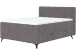 Boxbett COTTA "Vicky inkl. Bettkasten", grau (graphite), B:165cm L:210cm, 92% POLYESTER (PES);8% POLYAMID (PA), Komplettbetten, Boxbett, erhältlich in den Breiten 160x200cm & 180x200cm