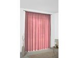 Vorhang WIRTH "Sunday", rot, B:142cm H:375cm, Jacquard, Baumwolle, Polyester, Gardinen, Vorhang, nach Maß