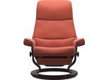 Relaxsessel STRESSLESS "View", henna batick, B:79cm H:109cm T:77cm, Leder BATICK: BATICK ist ein leicht korrigiertes, durchgefärbtes und genarbtes Möbelleder, bei dem die meisten Unebenheiten und Spuren in der Regel entfernt wurden.;Leder PALOMA: PALOMA ist ein durchgefärbtes Semianilin-Möbelleder mit natürlicher Narbung.;ROHLEDER Stoff Q2 FARON: Ein fester zuverlässiger Bouclé mit einem strukturi