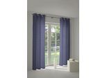 Vorhang ADAM "Urban Cactus" Gr. 2, blau (royalblau), B:145cm H:175cm, Jacquard, Baumwolle (Bio-Baumwolle), Gardinen, Vorhang, aus 100% Bio-Baumwolle
