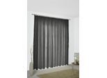 Vorhang WIRTH "Sepino" Gr. 2, grau, B:132cm H:180cm, Jacquard, Obermaterial: 75% Polyester, 25% Baumwolle, Gardinen, Vorhang