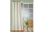 Gardine WIRTH "Daria" Gr. 4, beige (creme), B:135cm H:245cm, Polyester, Gardinen, Gardine