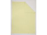Wohndecke BIEDERLACK Gr. 3, grün (lindgrün), B:100cm L:150cm, 58% Baumwolle, 35% Polyacryl, 7% Polyester, Wohndecken, Wohndecke