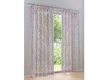 Gardine HEINE HOME Gr. 2, lila (mauve), B:140cm H:175cm, Polyester, Viskose, Gardinen, Gardine