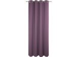 Vorhang ADAM "Uni Collection", lila (aubergine), B:142cm H:165cm, Baumwolle (Bio-Baumwolle), Gardinen, Vorhang, Blickdichter aus 100% Bio-Baumwolle