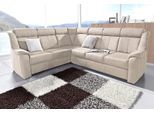 Ecksofa SIT & MORE "Basel L-Form", weiß (altweiß), B:261cm H:98cm T:211cm, Altara Nubuck, Luxus-Microfaser (100% Polyester;PRIMABELLE-Microfaser, Luxus-Microfaser (100% Polyester;SOFTLUX-Kunstleder;NaturLEDER (echtes Rindsleder), Sofas, Ecksofa, wahlweise mit Relaxfunktion