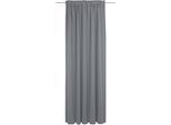 Vorhang ADAM "Uni Collection light", blau (dunkelblau), B:142cm H:195cm, Baumwolle (Bio-Baumwolle), Gardinen, Vorhang, aus 100% Bio-Baumwolle