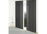 Schiebegardine WIRTH "Niederau" Gr. 3, schwarz, B:60cm H:225cm, Jacquard, Polyacryl, Polyester, Gardinen, Schiebegardine